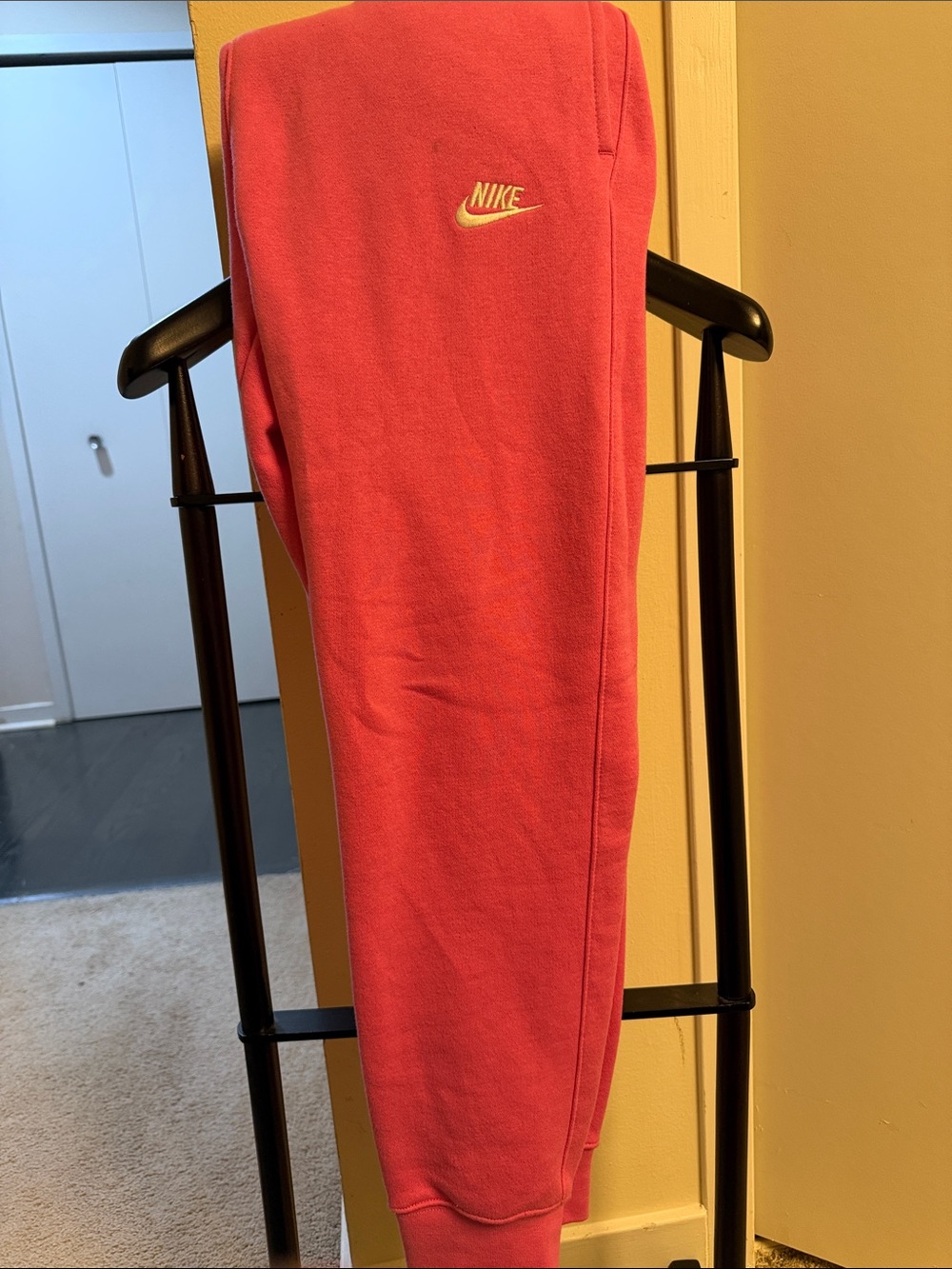 Nike Kids Coral/Peach Fleece Joggers